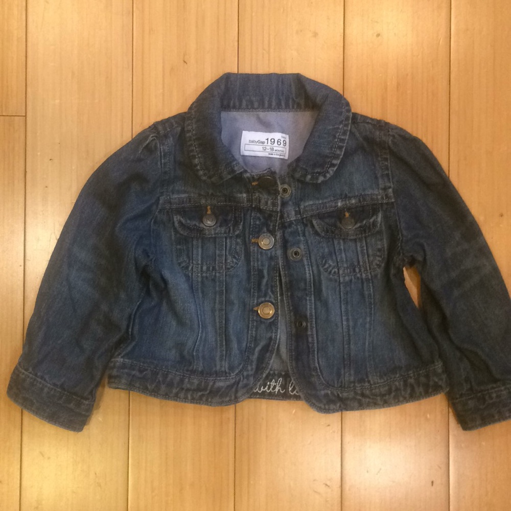 Girly denim jacket in thin denim
